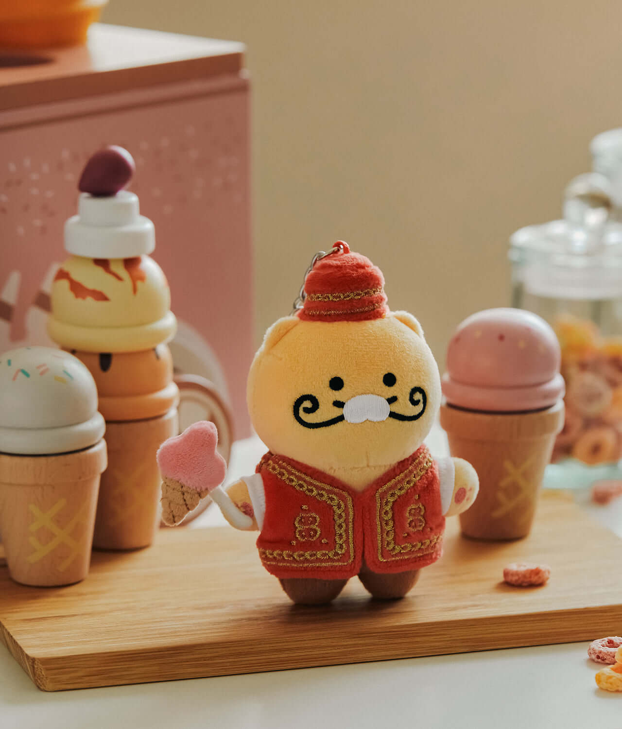 Kakao Friends Chunsik Plush Keyring