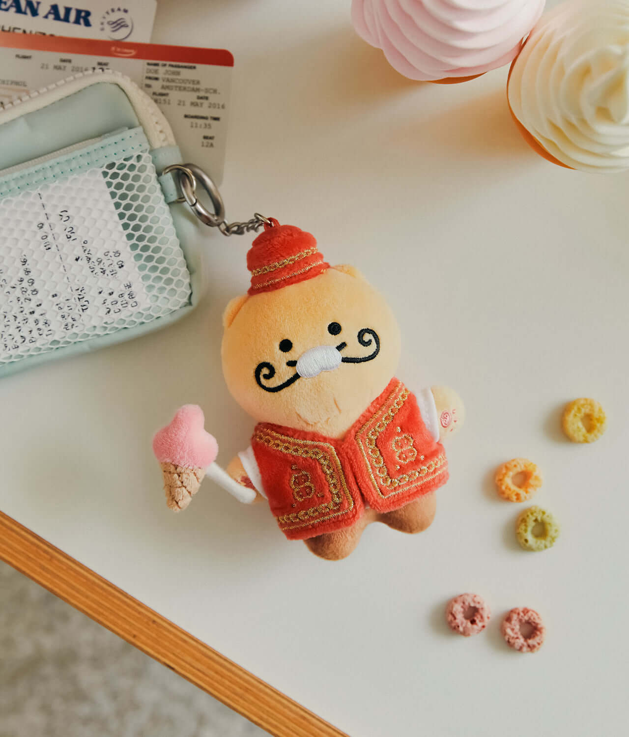 Kakao Friends Chunsik Plush Keyring