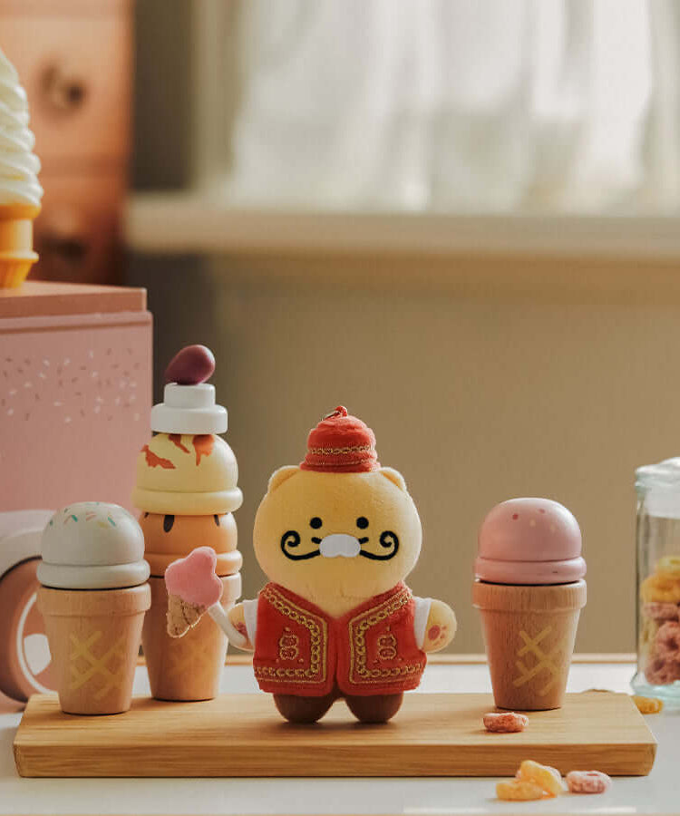 Kakao Friends Chunsik Plush Keyring