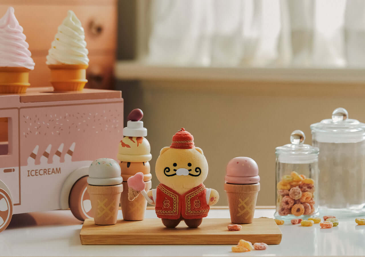 Kakao Friends Chunsik Plush Keyring
