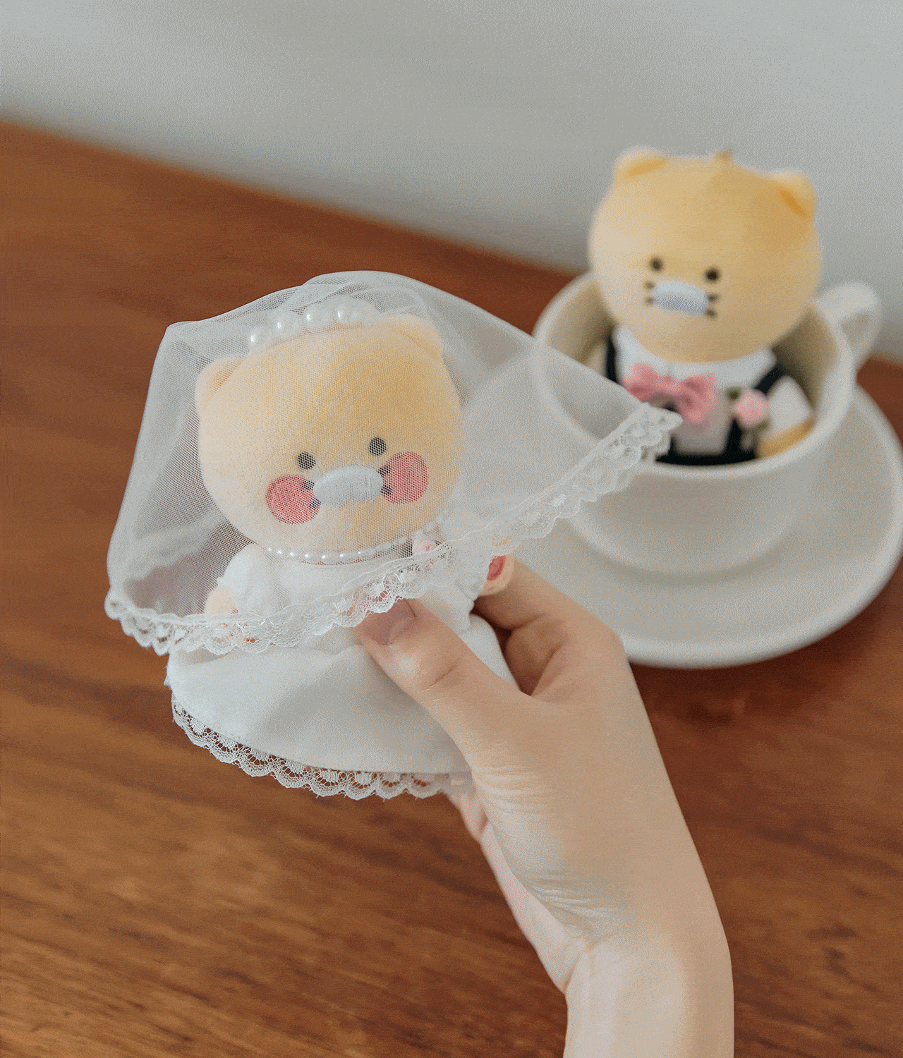 Kakao Friends Chunsik Plush Keyring Set
