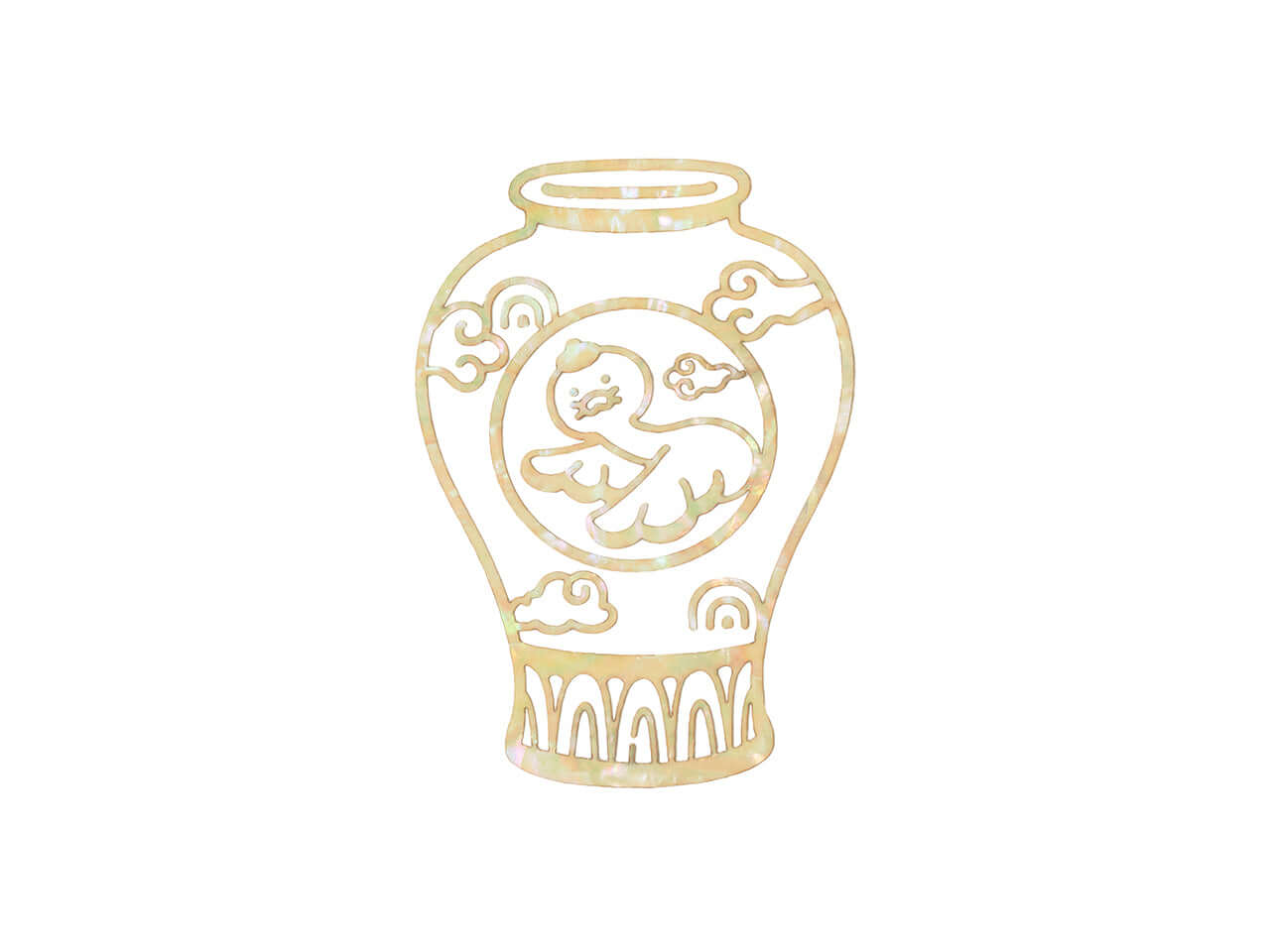Kakao Friends Chunsik Mother-of-pearl Stickers