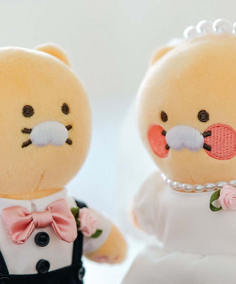 Kakao Friends Chunsik Plush Keyring Set