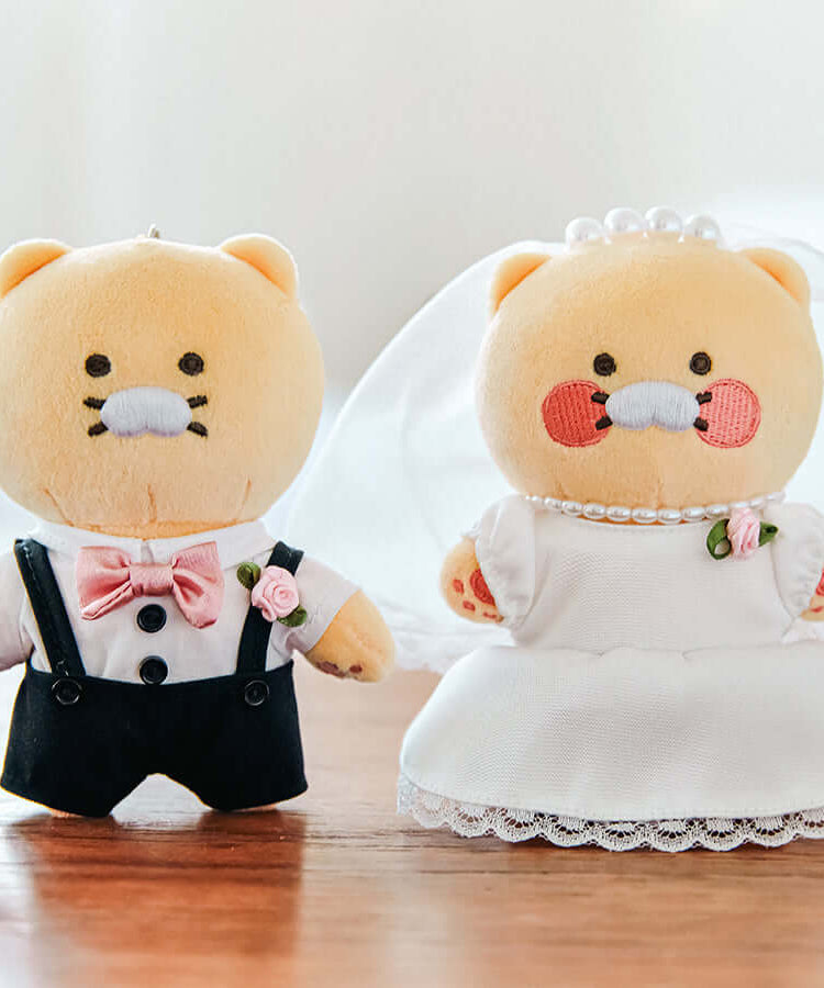 Kakao Friends Chunsik Plush Keyring Set