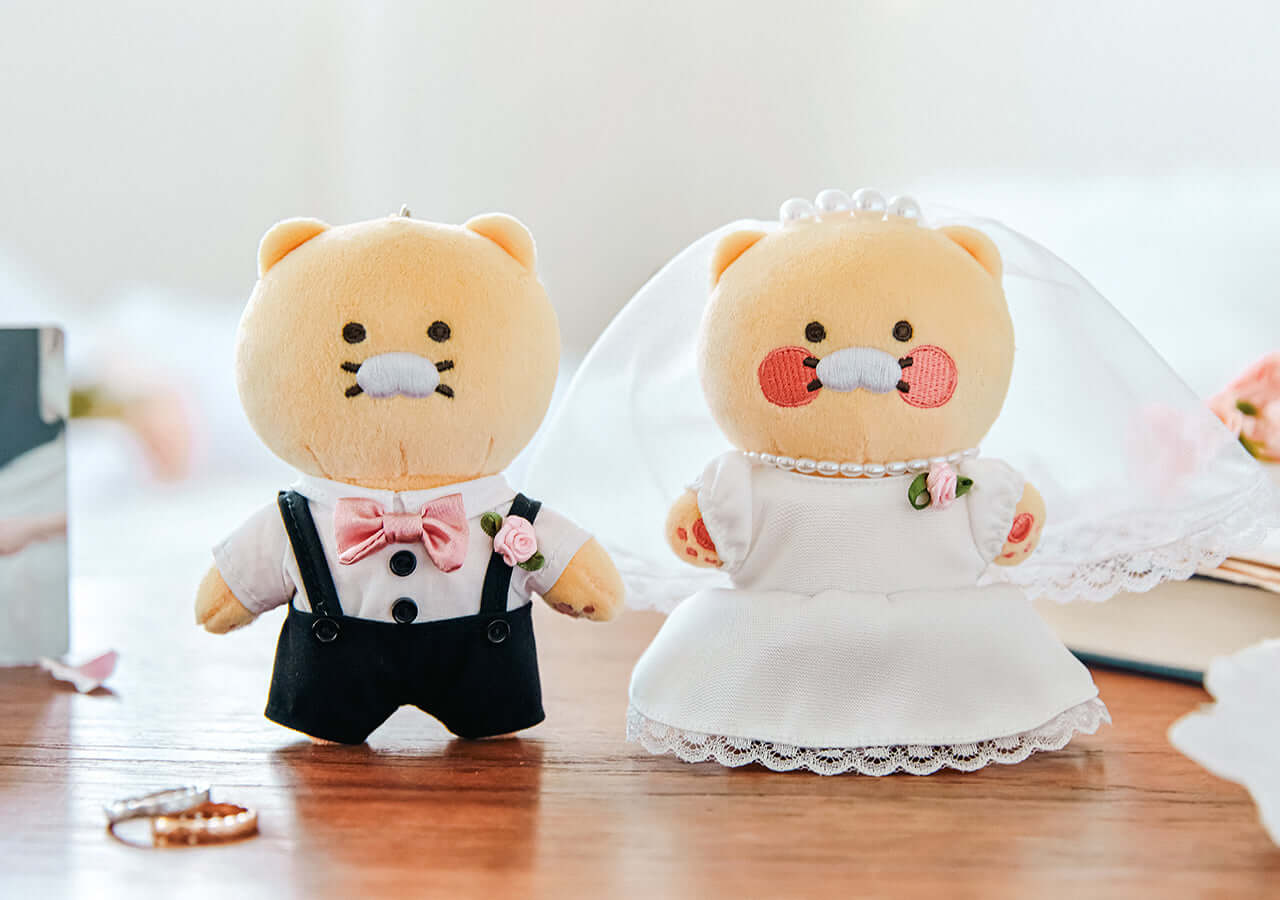 Kakao Friends Chunsik Plush Keyring Set