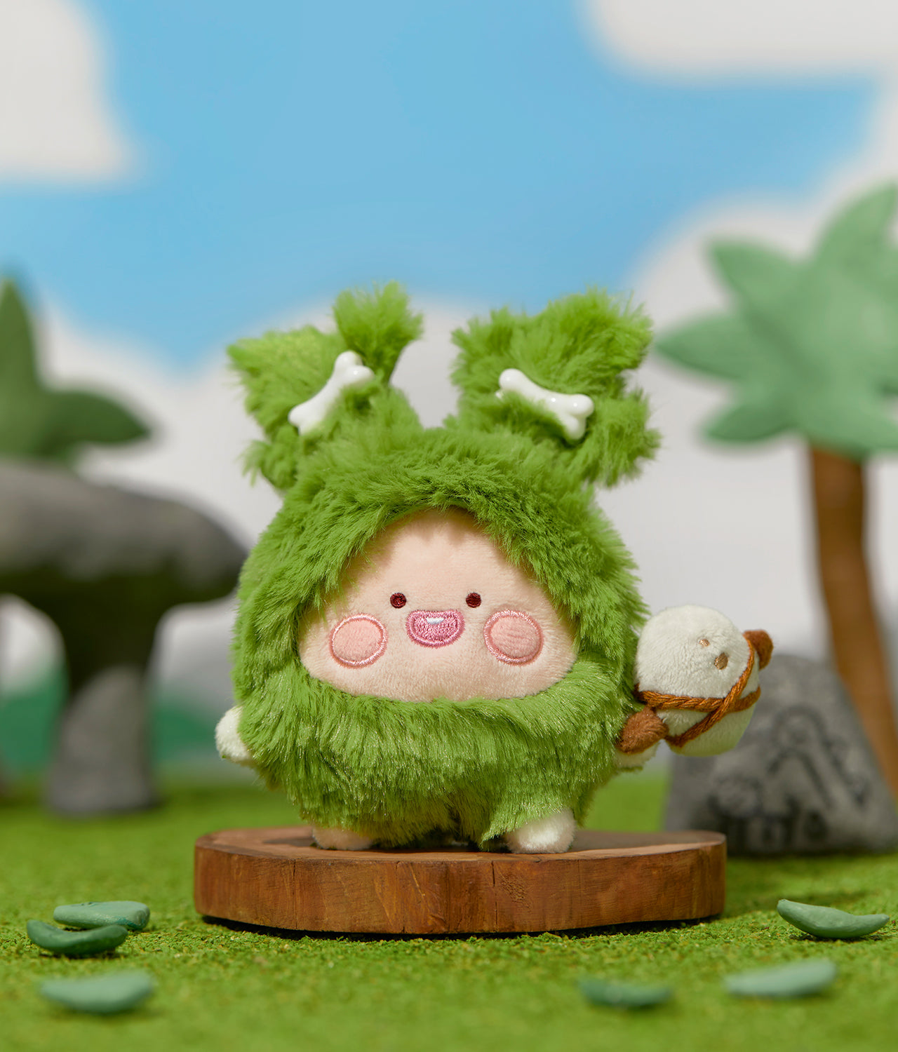 Kakao Friends Apeach Plush Keyring