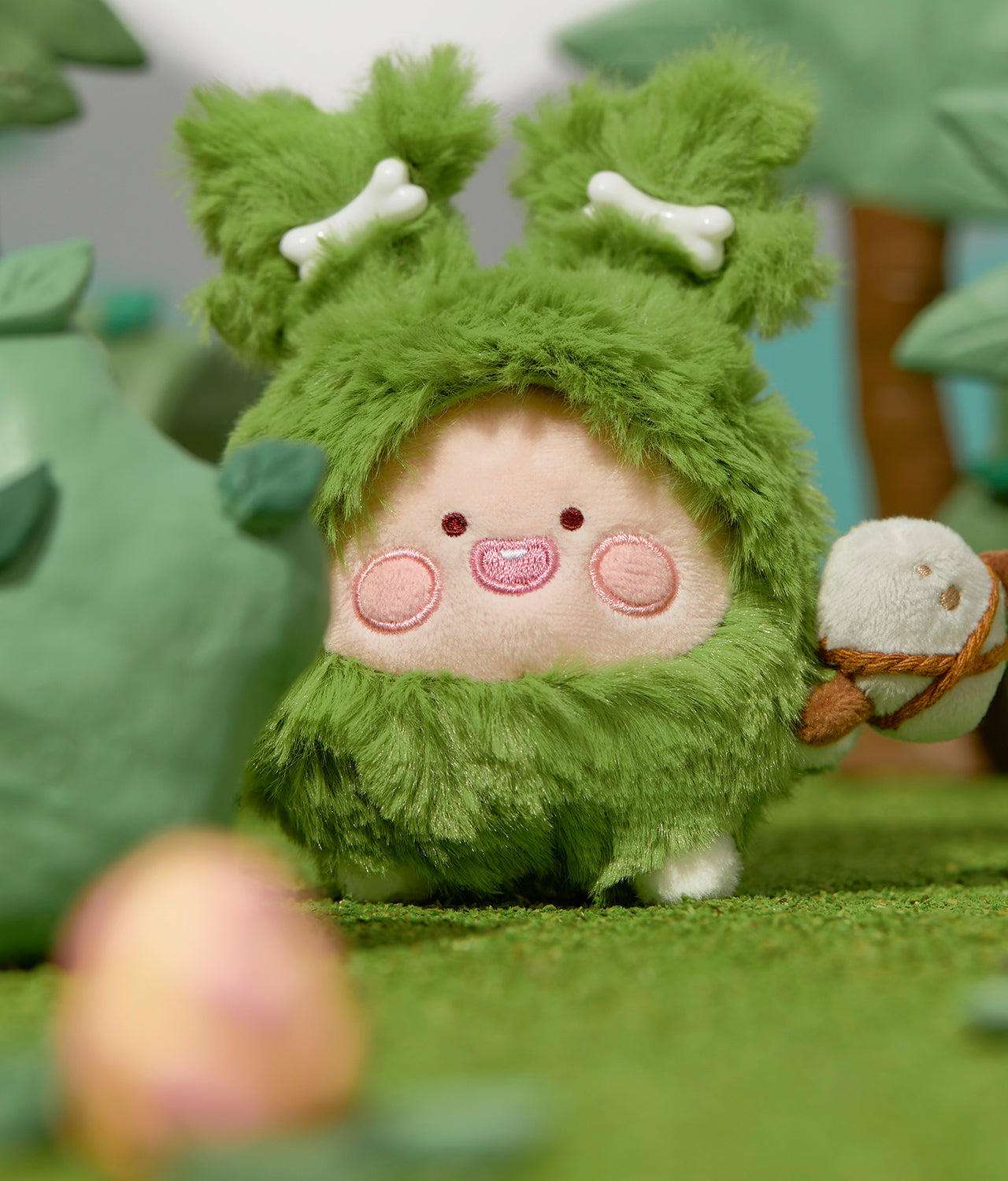 Kakao Friends Apeach Plush Keyring