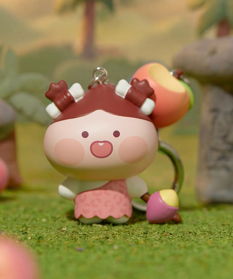 Kakao Friends Apeach Figure Keyring