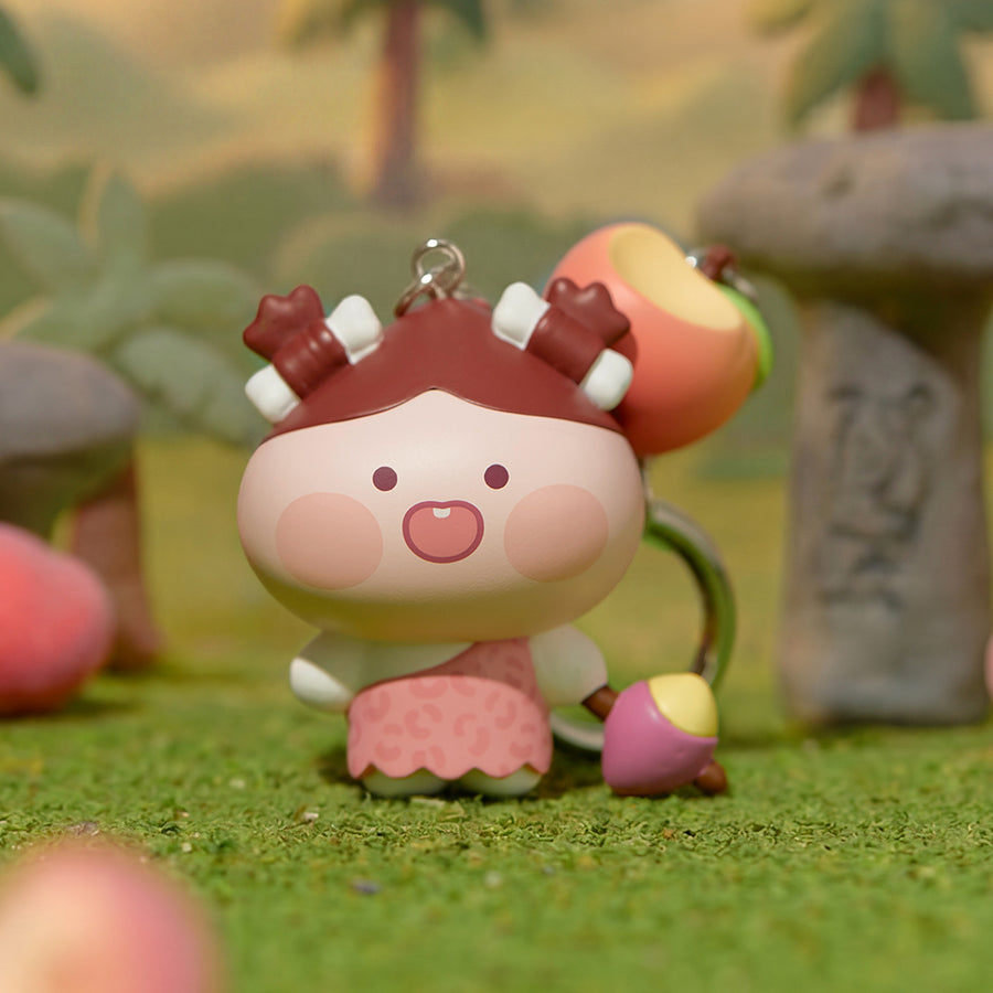 Kakao Friends Apeach Figure Keyring