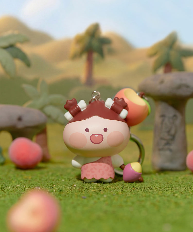 Kakao Friends Apeach Figure Keyring