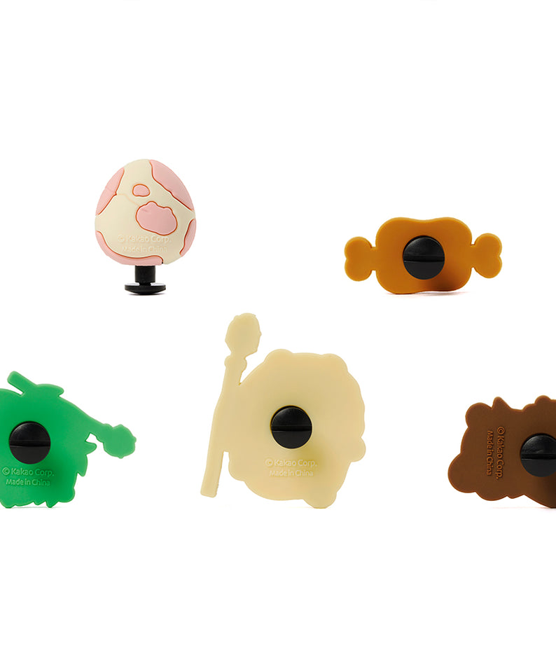 Kakao Friends Con Silicone Charms Set Set
