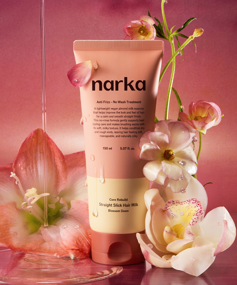 NARKA Straight Sleek Hair Milk with Mini Refill