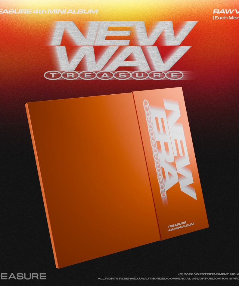 TREASURE - 4th MINI ALBUM [NEW WAV] RAW VER. (JUNKYU) - Kpop Album Koolseoul