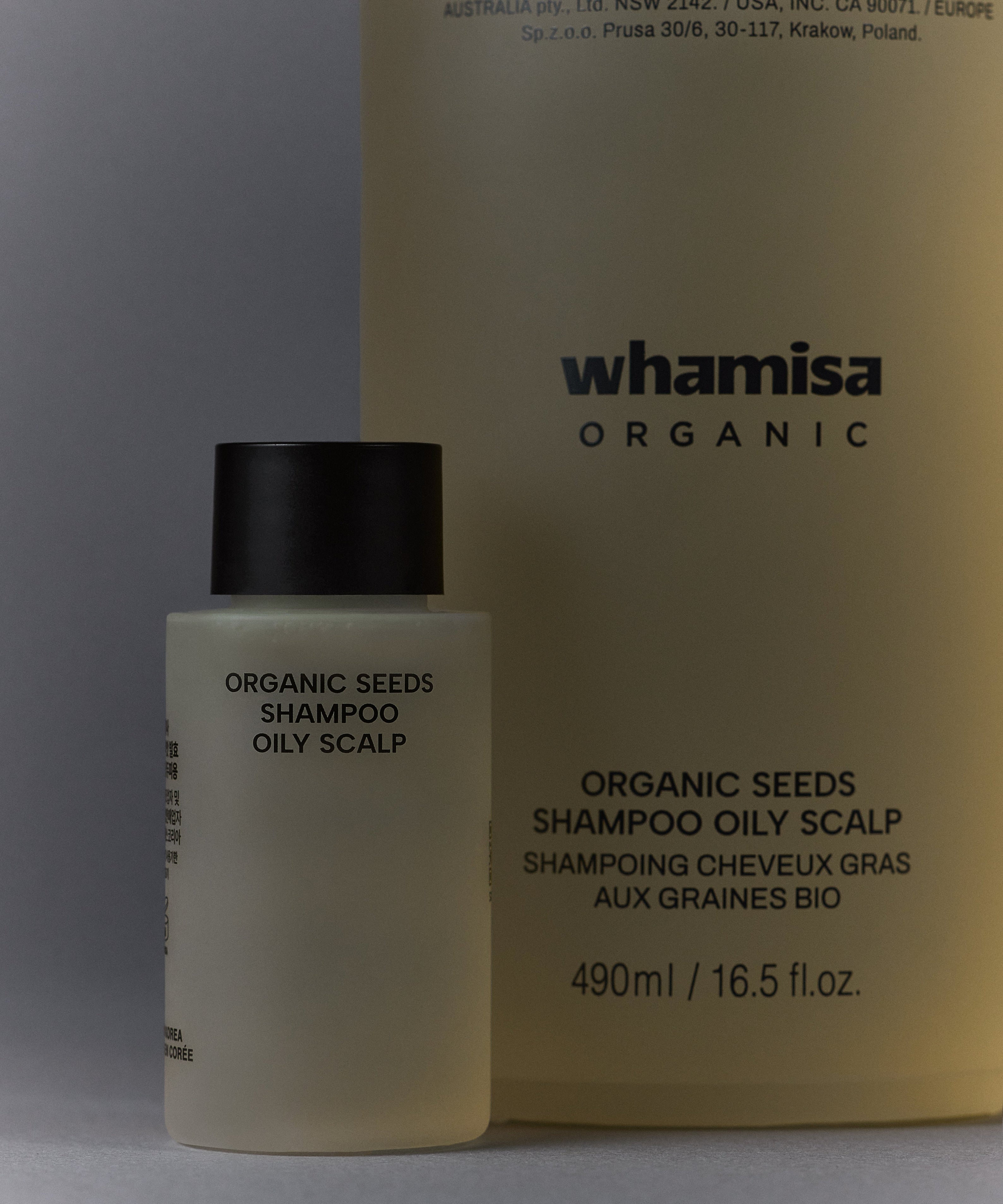 WHAMISA Organic Seeds Shampoo for Oily Scalp