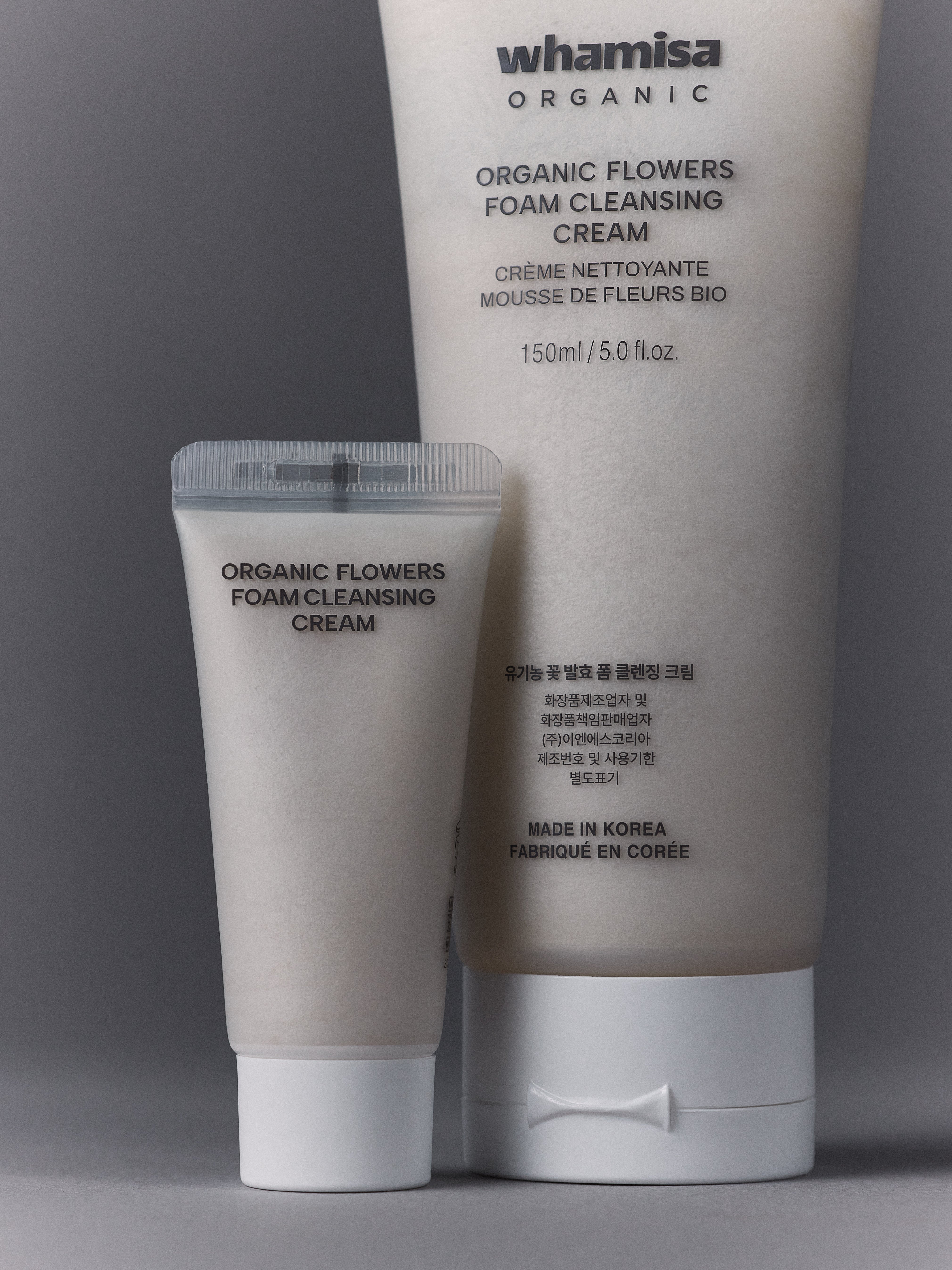 WHAMISA Organic Flowers Foam Cleansing Cream