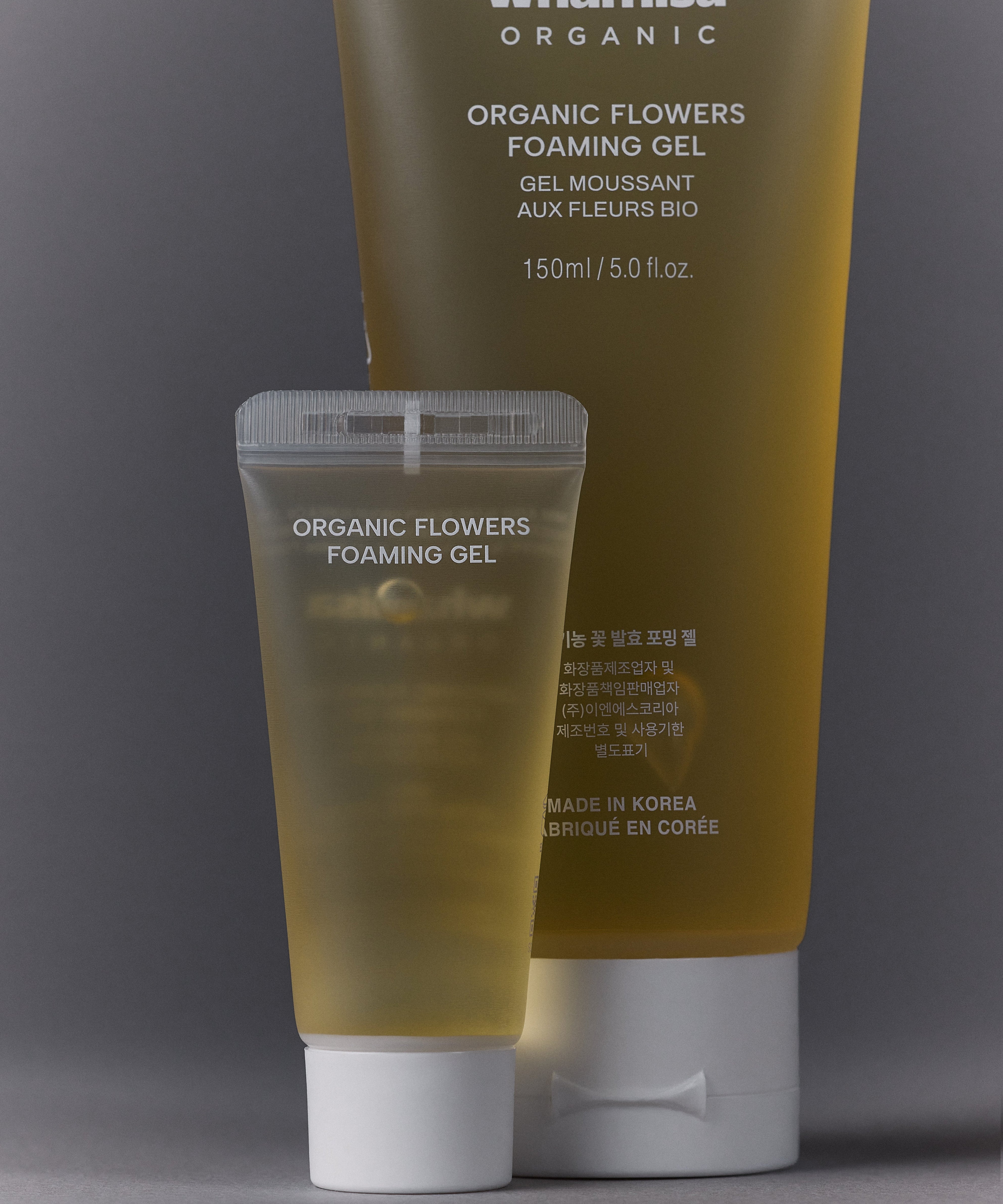 WHAMISA Organic Flowers Foaming Gel
