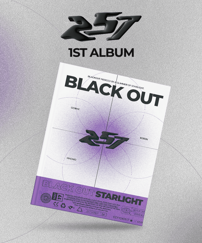 257 - 1st Album [BLACK OUT] - Kpop Album | Kool Seoul - Buy Kpop Albums Online