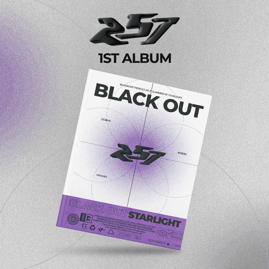 257 - 1st Album [Black Out] - Kpop Album