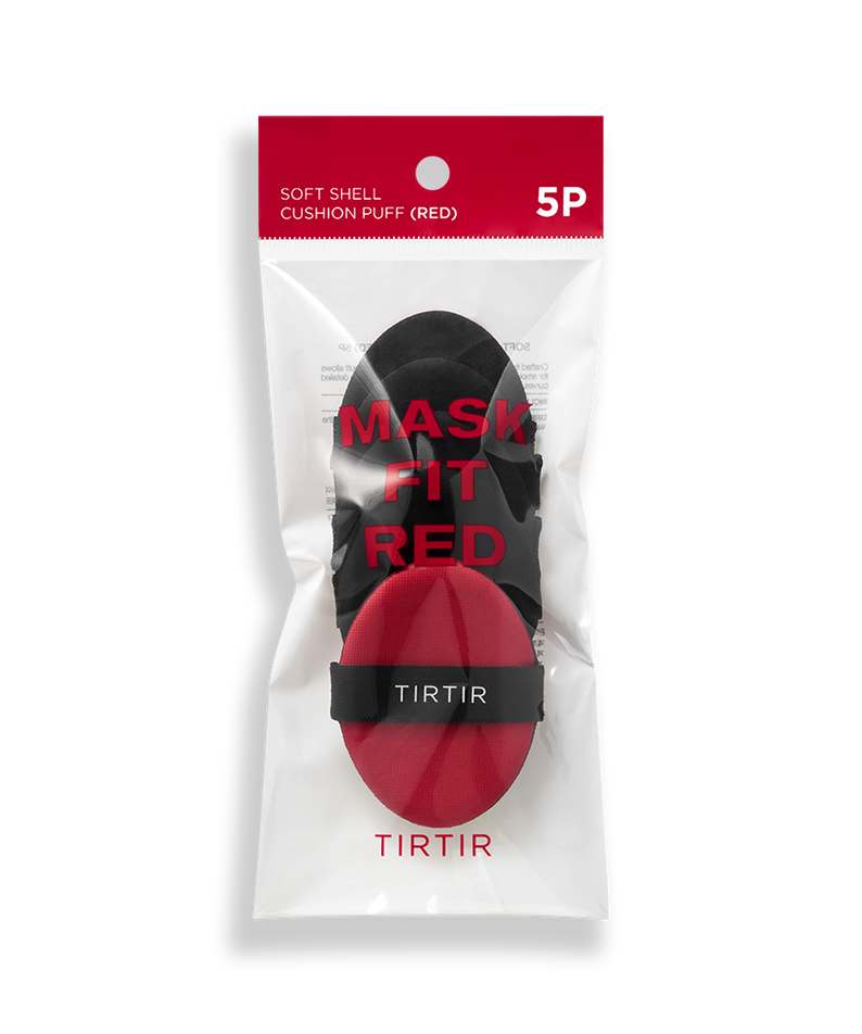 TIRTIR Soft Shell Cushion Red Puff (5pcs)
