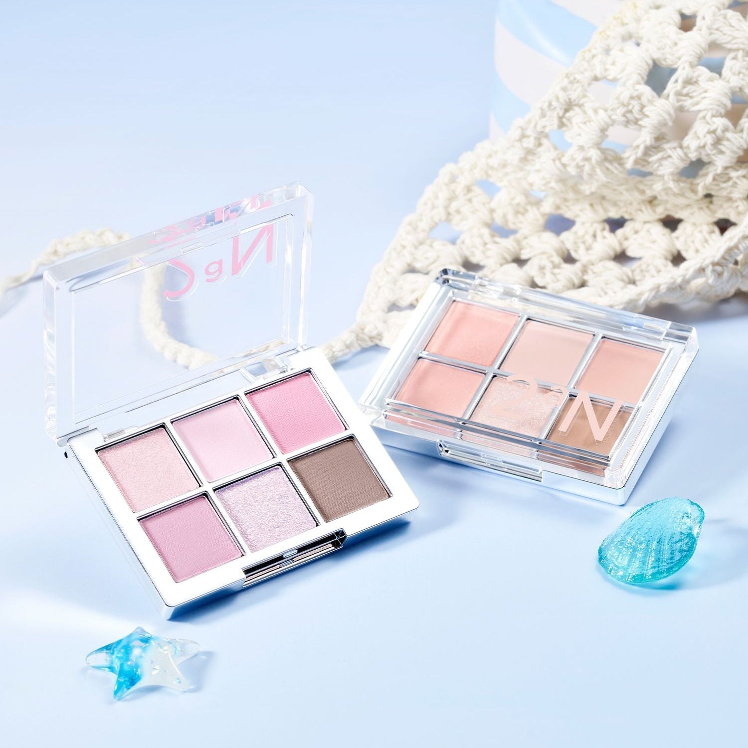 2AN Better Me Eye Palette 4.5g with shades of pink and neutral tones in a sleek compact, perfect for a polished makeup look.