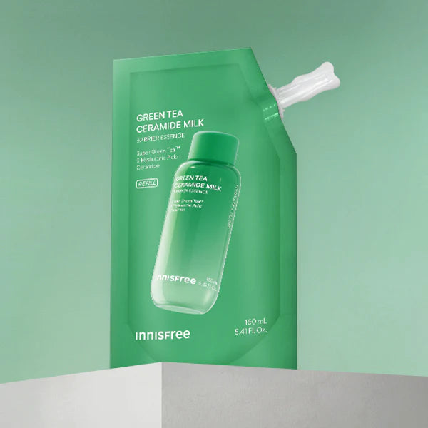 Innisfree Green Tea Ceramide Milk Essence Refill 160ml