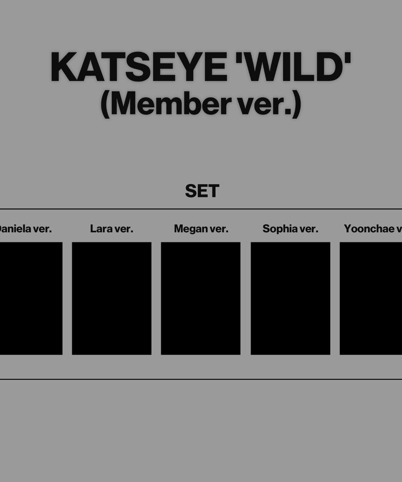 KATSEYE - WILD (Member ver.) (Set of 5) - Kpop Album Koolseoul