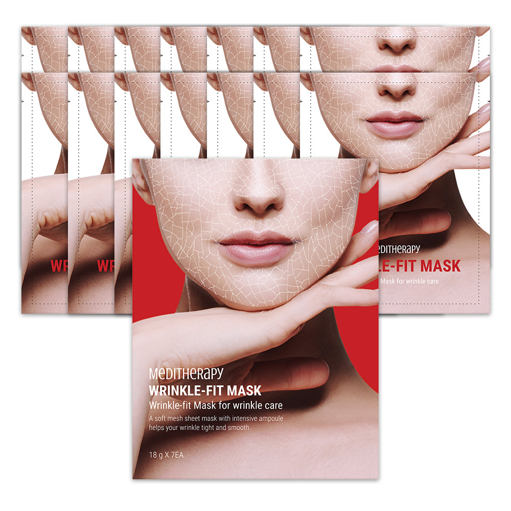 MEDITHERAPY Wrinkle Fit Collagen Mesh Mask 7 Sheets Duo