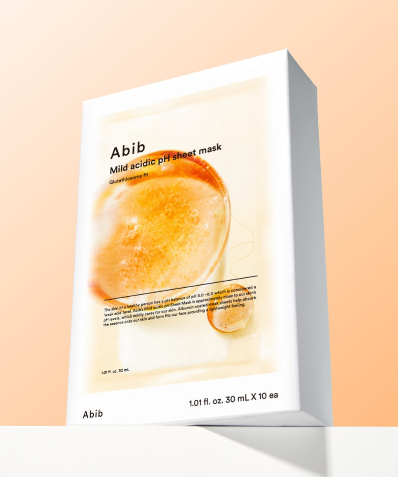 ABIB Mild Acidic pH Sheet Mask Glutathione Fit 10 Sheets