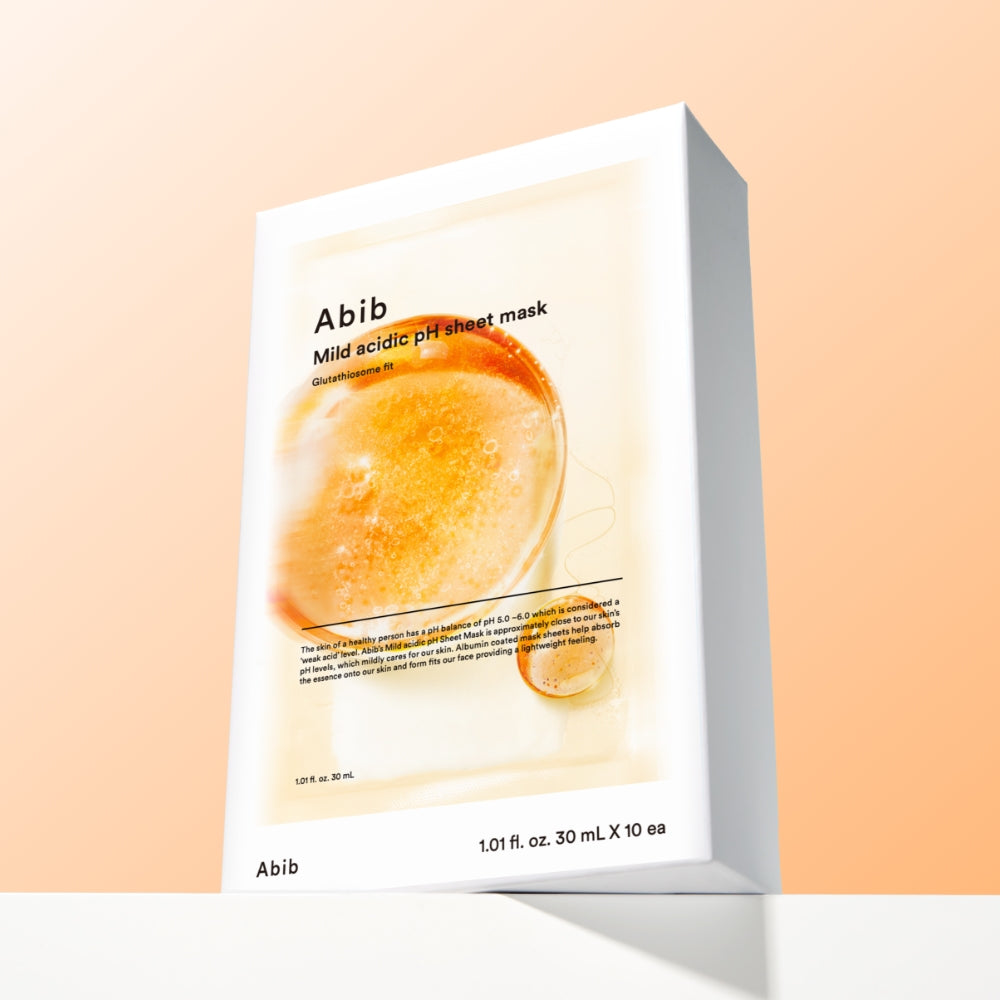 ABIB Mild Acidic pH Sheet Mask Glutathione Fit 10 Sheets