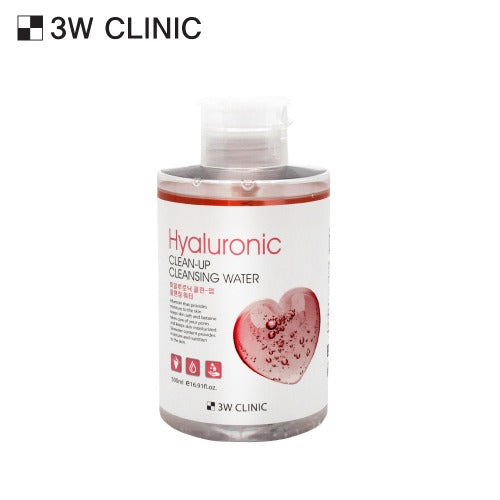 3W CLINIC Clean-Up Cleansing Water 500ml | Kool Seoul