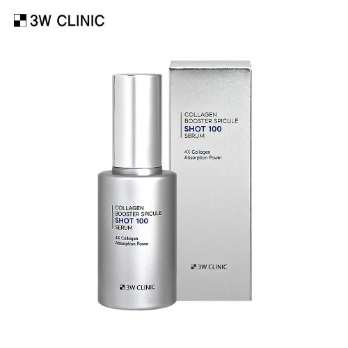 3W CLINIC Collagen Booster Speackle Shot 100 Serum 50ml bottle and box