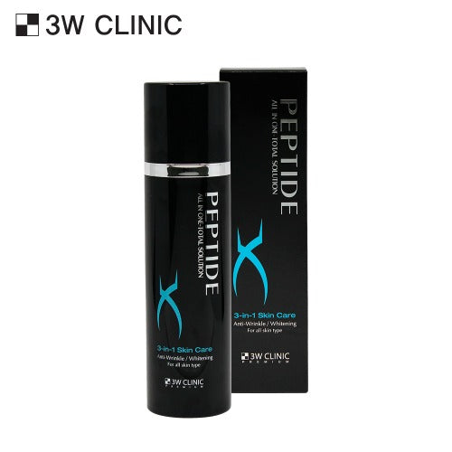 3W CLINIC Premium Black Peptide All In One For Men 150ml product photo by Gentleman Korea - black peptide men's all-in-one skin care