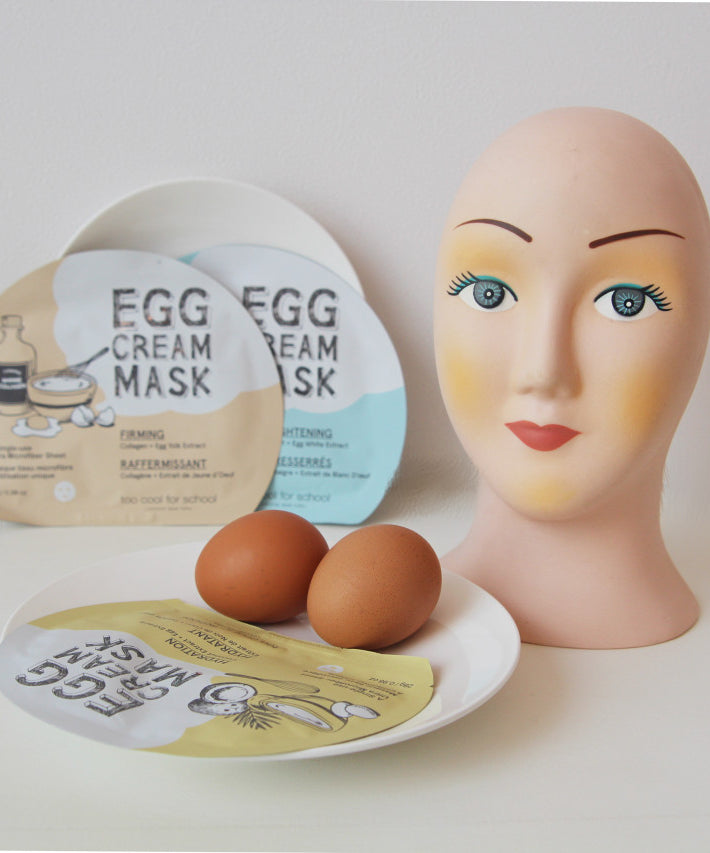 TOO COOL FOR SCHOOL Egg Cream Mask 28g 10 Sheets (4 Types)