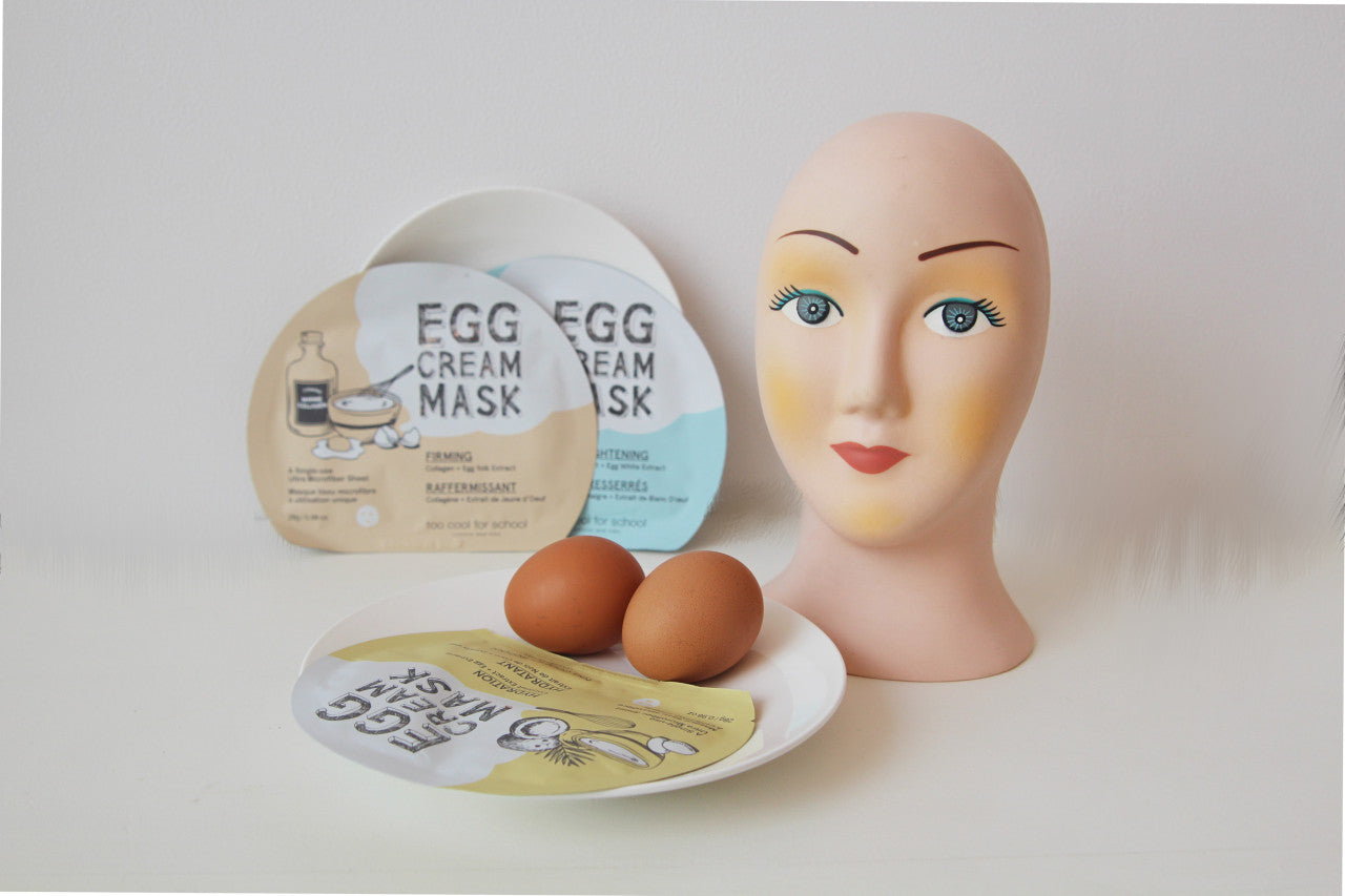 TOO COOL FOR SCHOOL Egg Cream Mask 28g 10 Sheets (4 Types)