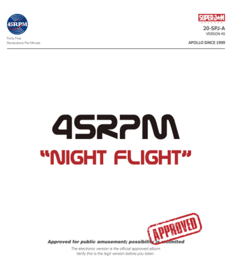 45RPM - [Night Flight] - Kpop Album | Kool Seoul - Buy Kpop Albums Online