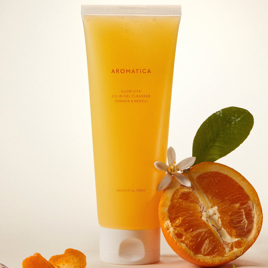 Aromatica Glow Vita Oil-In-Gel Cleanser Orange & Neroli 150ml