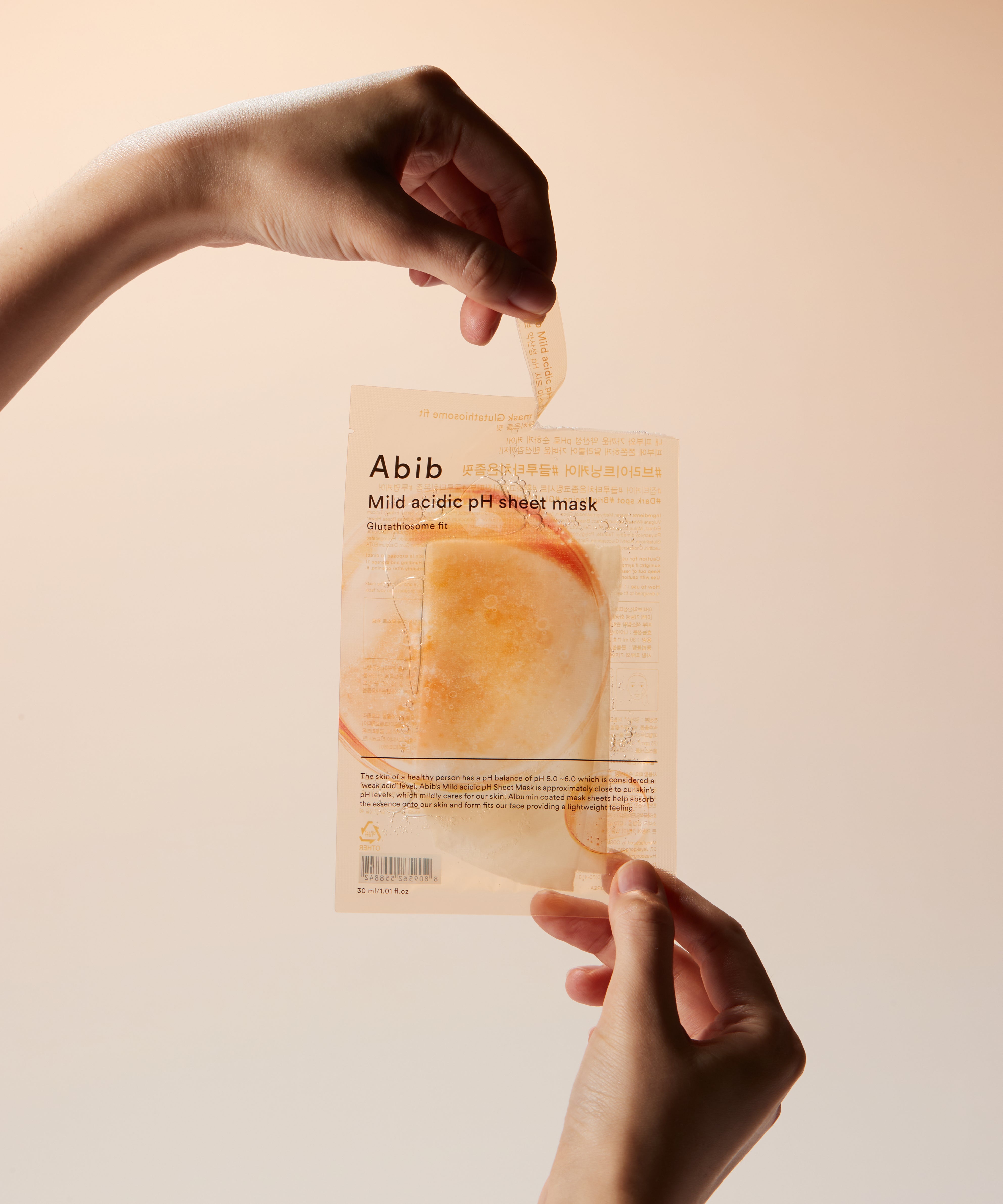 ABIB Mild Acidic pH Sheet Mask Glutathione Fit 10 Sheets