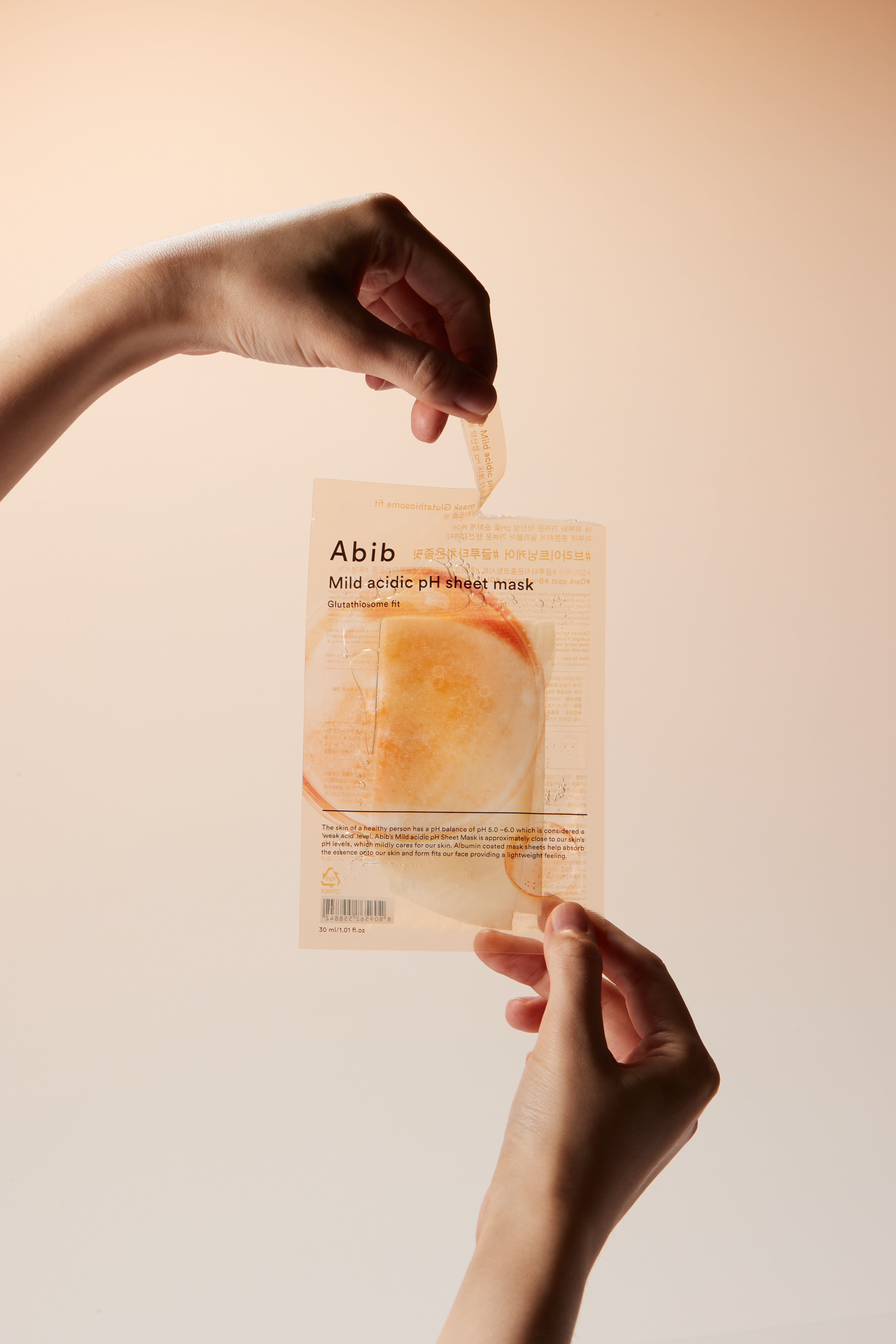ABIB Mild Acidic pH Sheet Mask Glutathione Fit 10 Sheets