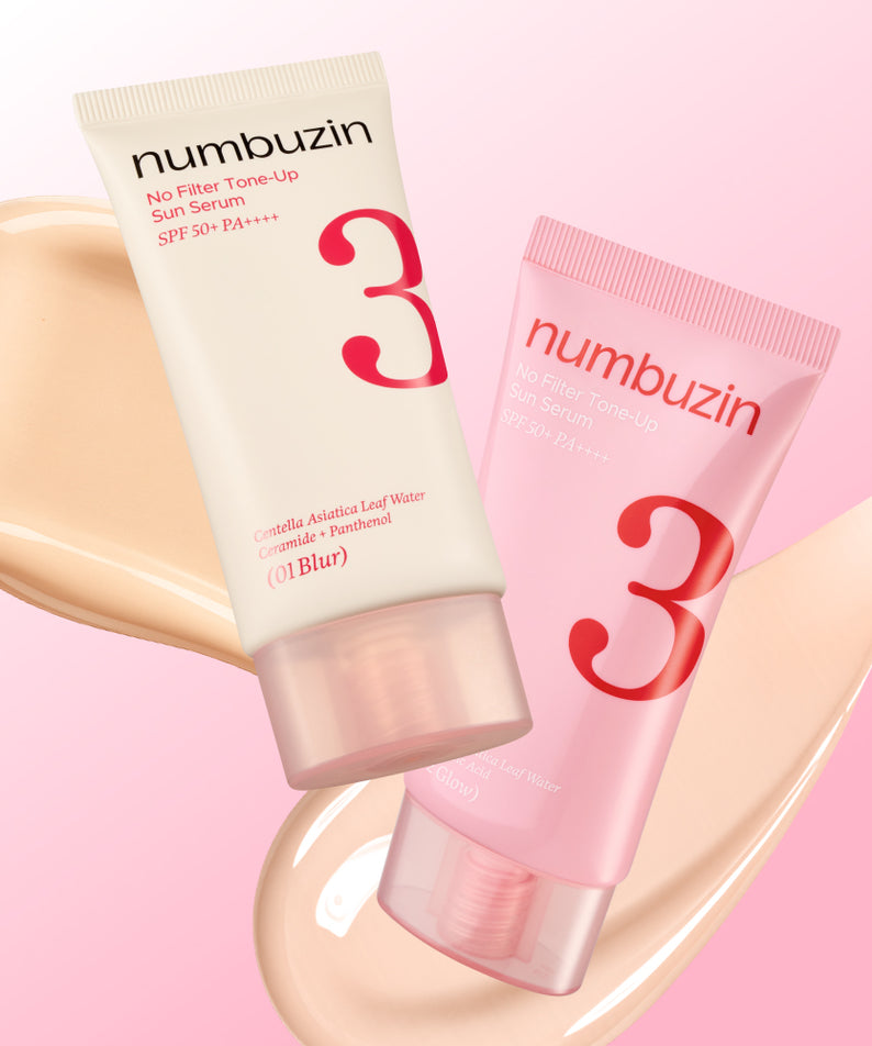 NUMBUZIN No.3 Porcelain Skin Foundation Skip Tone-Up Beige SPF50+ PA++++ 50ml