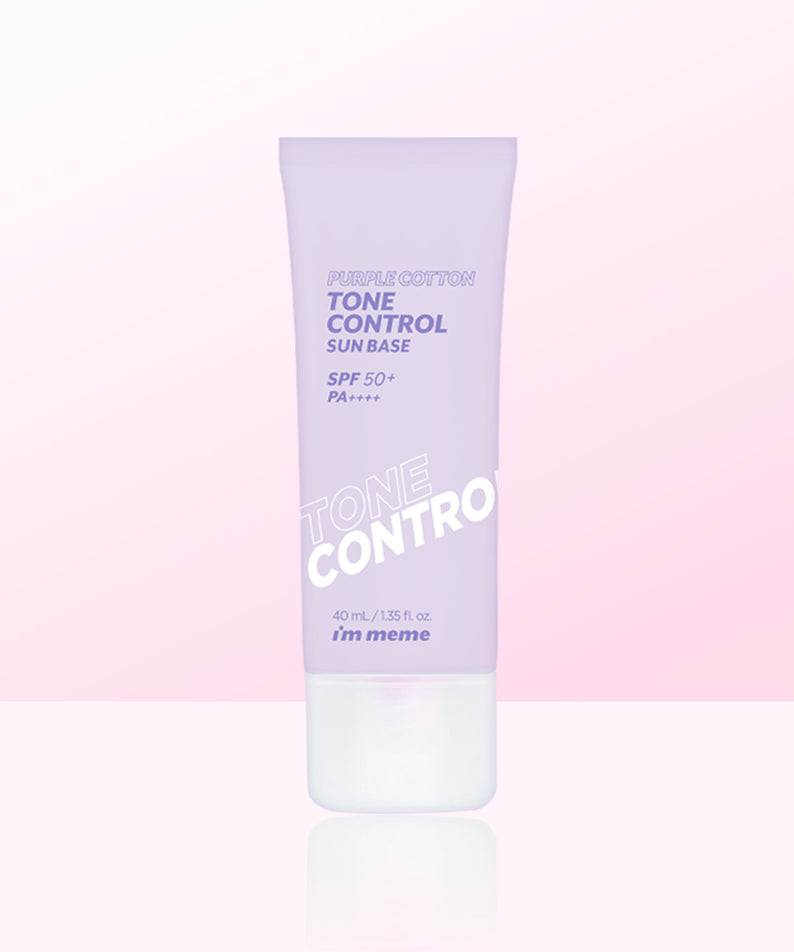 IM'MEME Purple Cotton Tone Control Sun Base 40ml SPF50+ PA++++