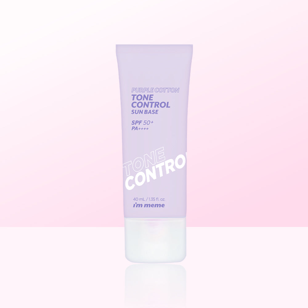 IM'MEME Purple Cotton Tone Control Sun Base 40ml SPF50+ PA++++