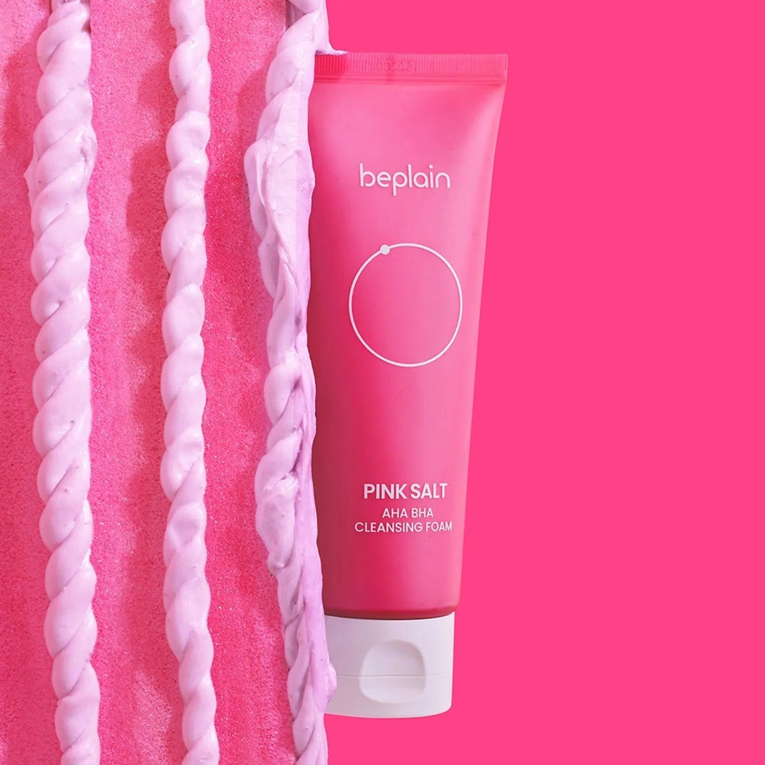 Beplain ピンクソルト AHA BHA クレンジングフォーム 120ml