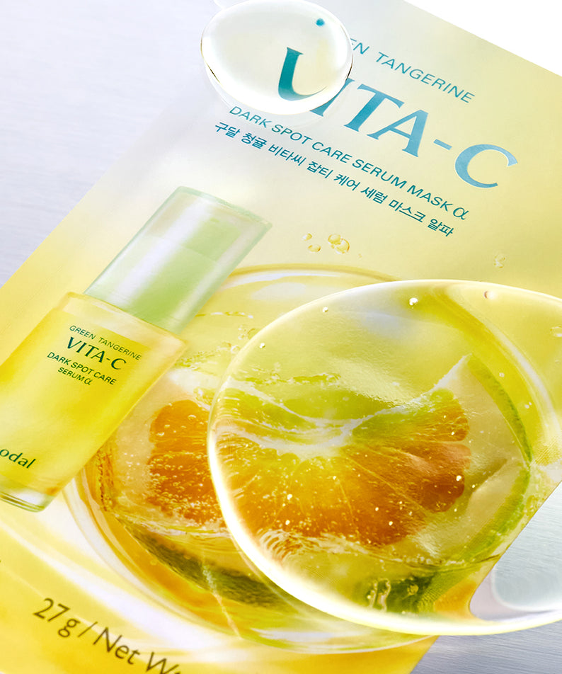 GOODAL Green Tangerine Vita C Dark Spot Care Serum Mask Alpha