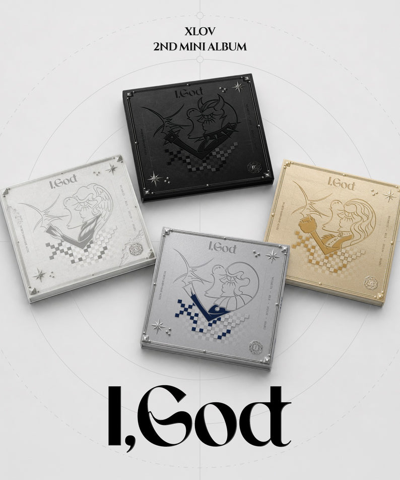 XLOV - 2ND MINI ALBUM [I,God] (Set of 4) - Kpop Album Koolseoul