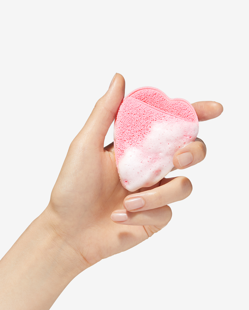 APRILSKIN Heart Shape Cleansing Puff