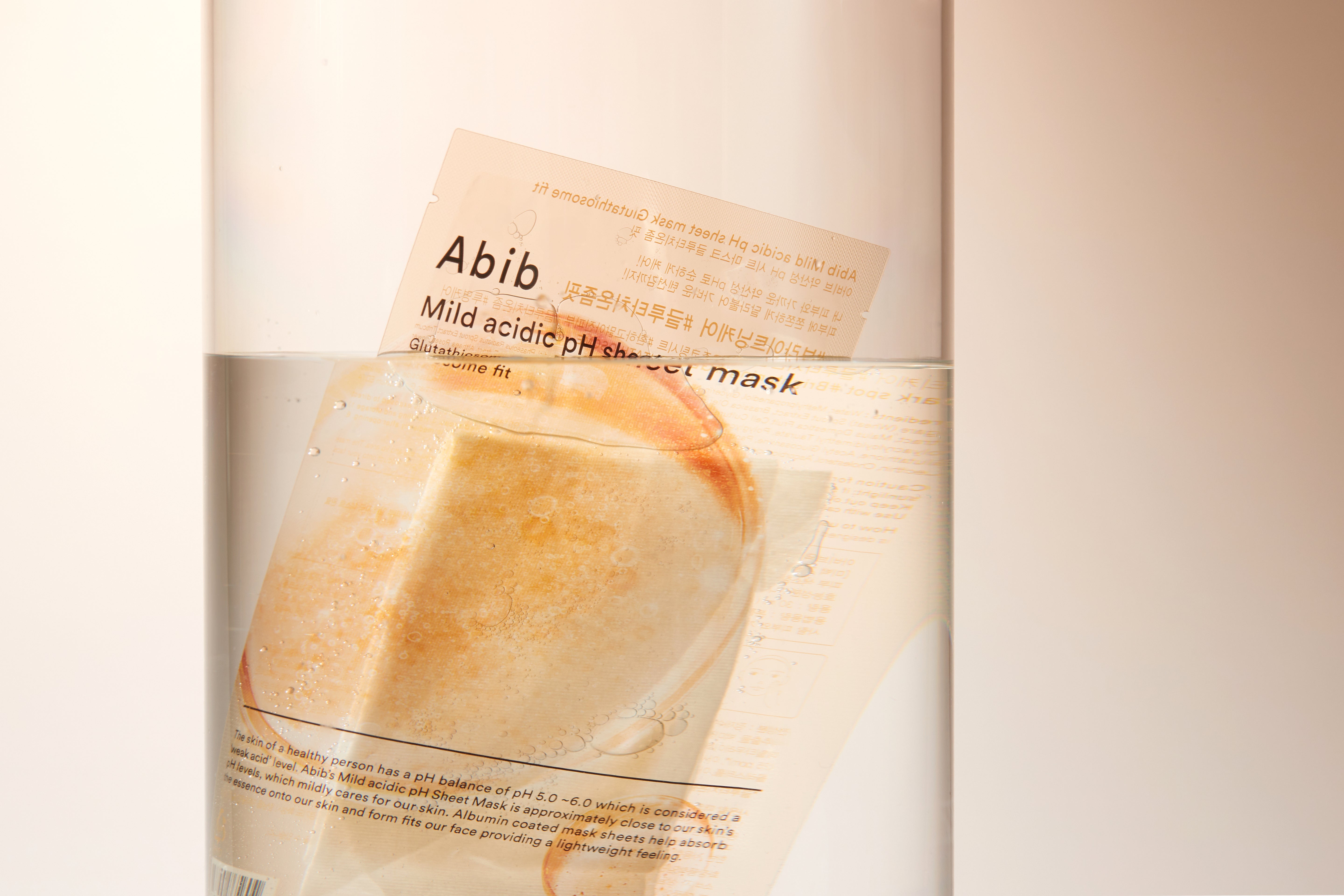 ABIB Mild Acidic pH Sheet Mask Glutathione Fit 1 Sheet