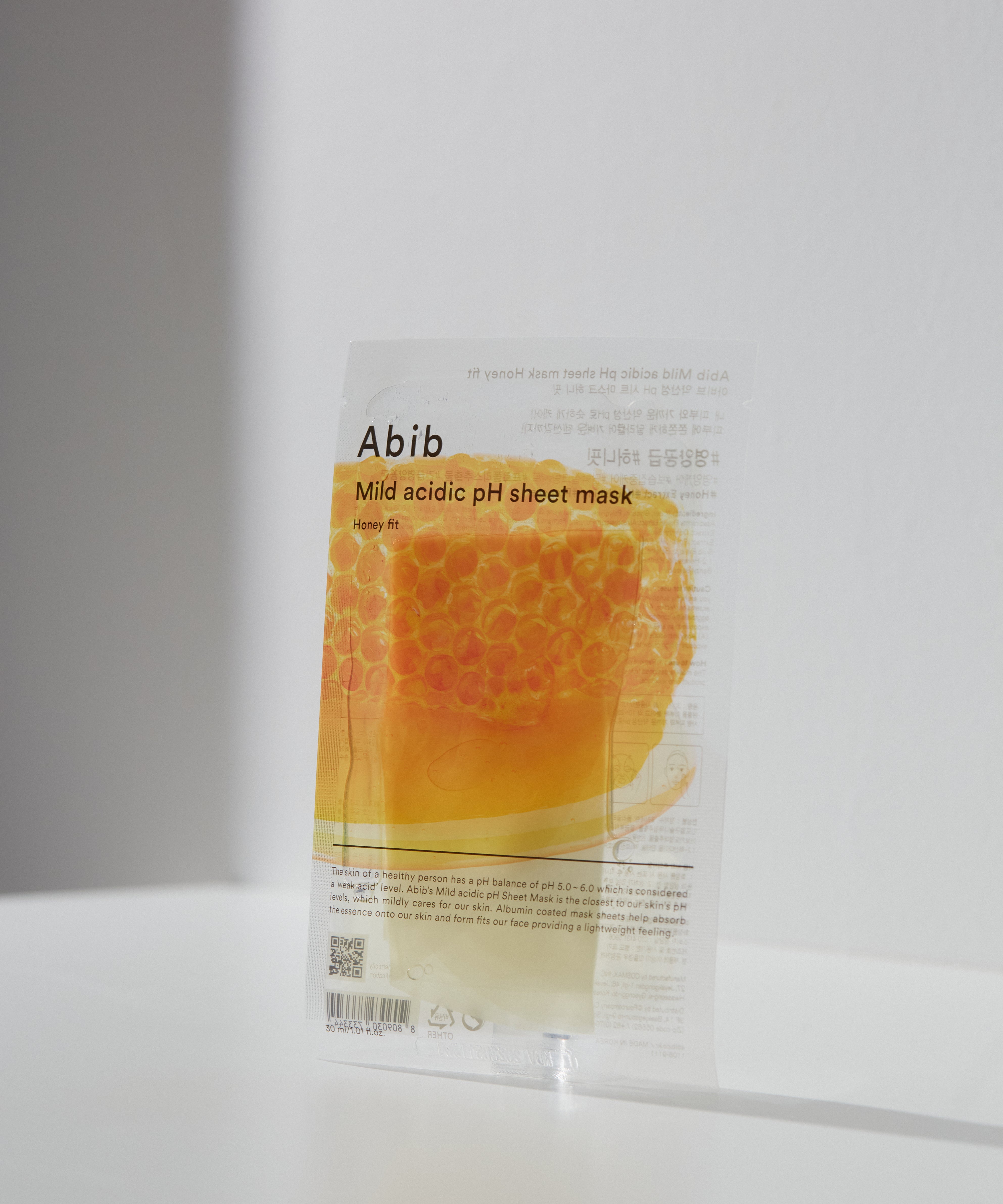 ABIB Mild Acidic pH Sheet Mask Honey Fit 1 Sheet