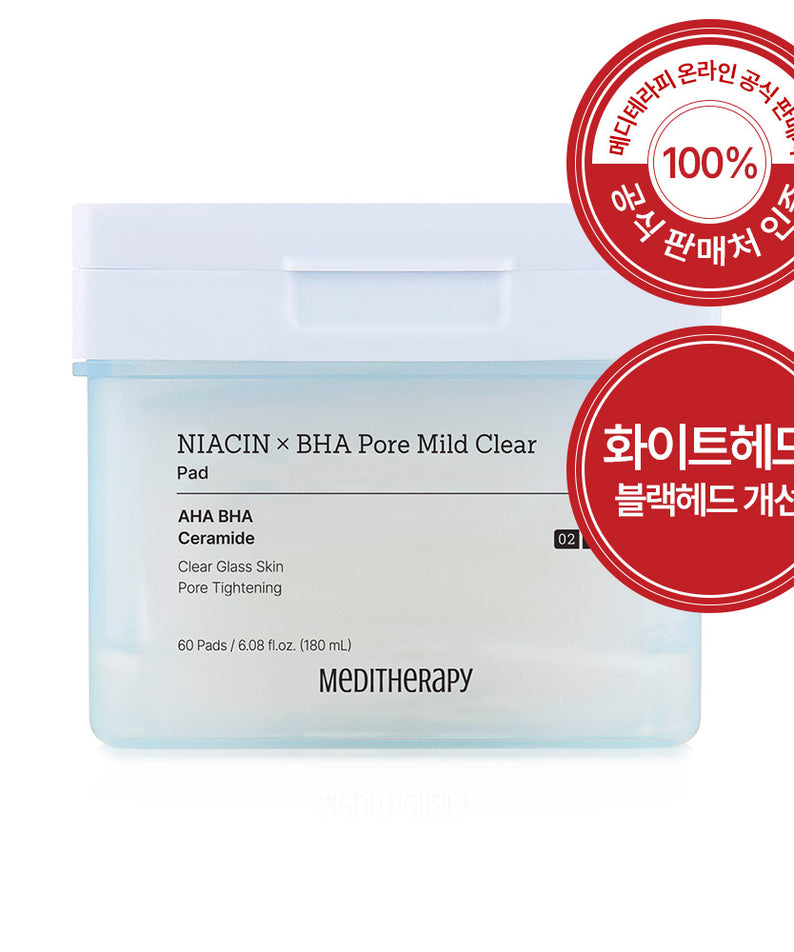 MEDITHERAPY Niacin x BHA Pore Mild Clear Pad 60 Sheets
