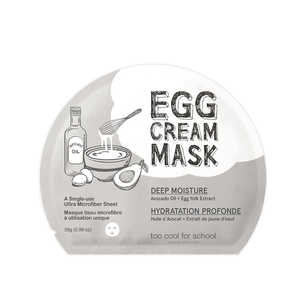 TOO COOL FOR SCHOOL Egg Cream Mask 28g 10 Sheets (4 Types)