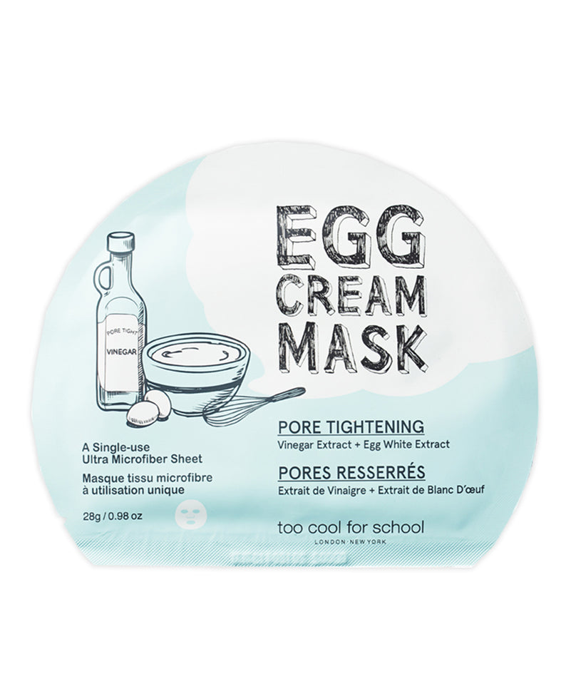 TOO COOL FOR SCHOOL Egg Cream Mask 28g 10 Sheets (4 Types)